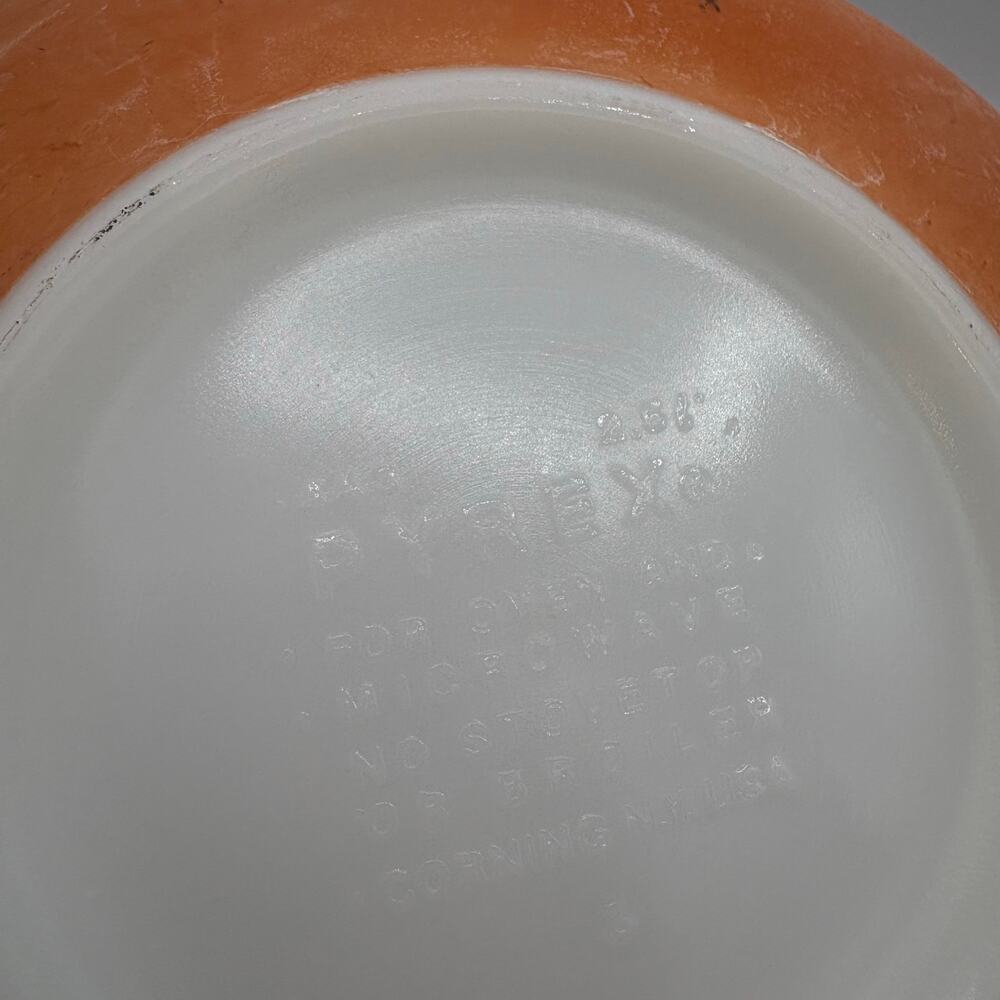 Vintage Pyrex Autumn Harvest Wheat Cinderella Mixing Bowls – Set of 3 - Picture 4 of 8